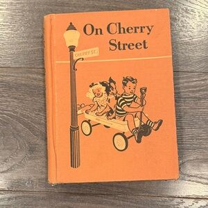 On Cherry Street Vintage Children's Book - Orange Cover